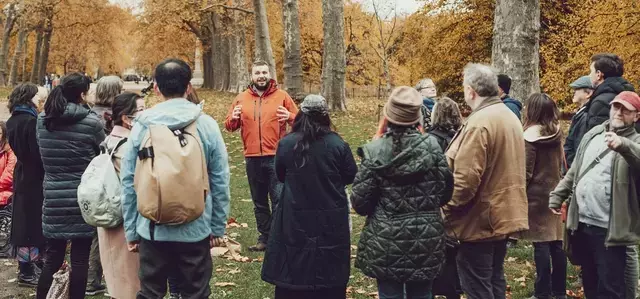 Adults on a Guided walk in Kensington Gardens