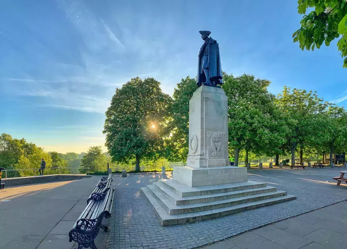 General Wolfe Statue in Greenwich Park