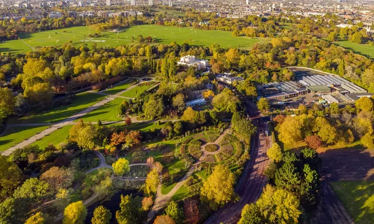 The Regent's Park & Primrose Hill aerial view